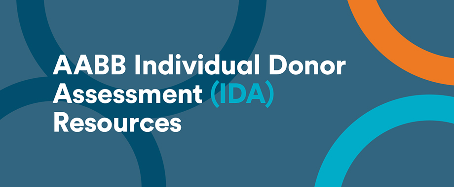 AABB Individual Donor Assessment (IDA) Resources